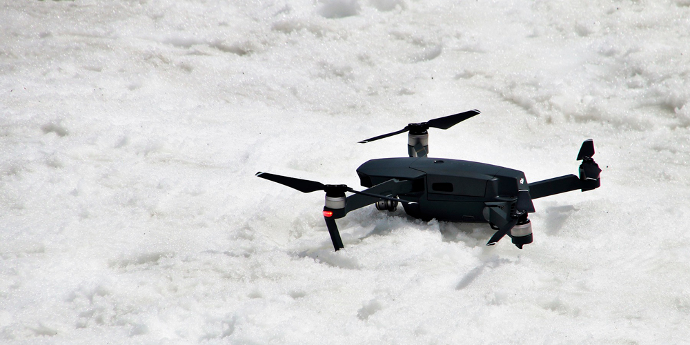 drones en invierno
